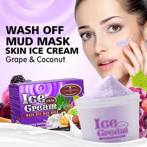 Vista 2 de AICHUN BEAUTY Helado Facial Wash Off Máscara de barro Control de aceite Limpieza profunda Hidratante Exfoliación de puntos negros Cuidado de la piel