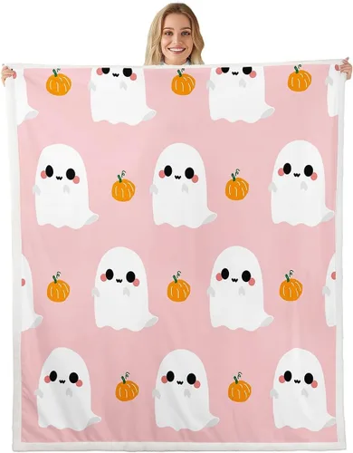 Vista 13 de Erosebridal Manta gótica de murciélagos de Halloween, manta de forro polar blanco y negro de 40 x 50 pulgadas, silueta vintage para niños, sombras