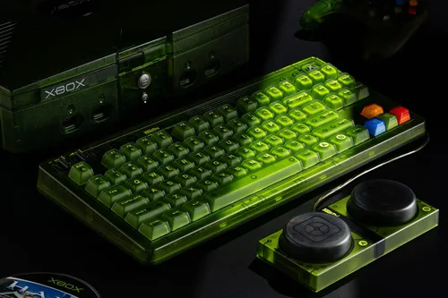 Vista 7 de 8BitDo Teclado mecánico Retro 87 con retroiluminación RGB, Bluetooth2.4GUSB-C Teclado inalámbrico intercambiable en caliente