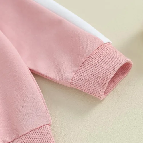 Vista 5 de Fernvia Ropa para bebé niña de 3, 6, 9, 12, 18 y 24 meses, conjuntos de sudadera de manga larga + pantalones