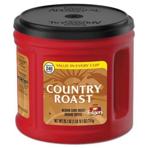 Vista 21 de Café molido Folgers Coffeehouse Blend, tostado medio-oscuro, 9.6 onzas