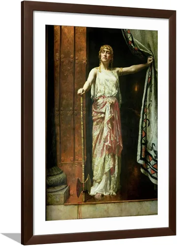 Vista 16 de ART.COM Impresiones artísticas enmarcadas para pared, Clytemnestra, 1882 por John Collier, decoración de cultura mundial, 12 x 18 pulgadas, marco
