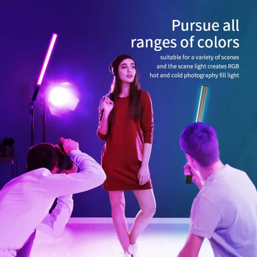 Vista 8 de Varita de luz para fotografía, tubo RGB, luz para fotografía, luces RGB, iluminación de video para filmación, transmisión, barra de luz LED