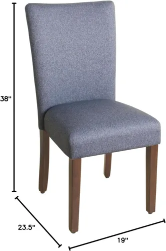 Vista 7 de HomePop Parsons - Silla clásica tapizada para comedor
