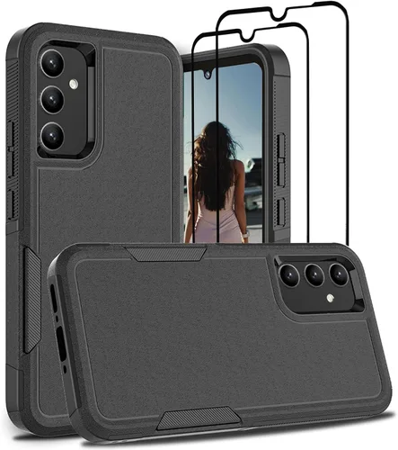 Vista 282 de Jeylly Compatible con Samsung Galaxy A22 5G Funda, Funda Samsung A22 5G con 2pcs protectores de pantalla de vidrio templado