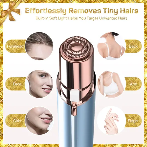 Vista 3 de Gurelax Removedor de Vello para Mujeres, Dispositivo de Depilación, Depilación de Vello Facial para Mujeres, Mejor Afeitadora Facial Táctil como