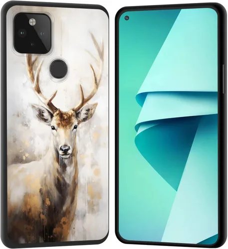 Vista 118 de Funda para Pixel 4 XL, funda de goma de silicona suave a prueba de golpes, funda protectora de cuerpo completo para Google Pixel 4 XL, ciervo
