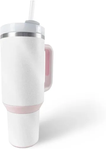 Vista 25 de MightySkins - Vaso con purpurina brillante compatible con Stanley The Quencher H2.0 FlowState de 40 onzas, morado sólido, acabado protector