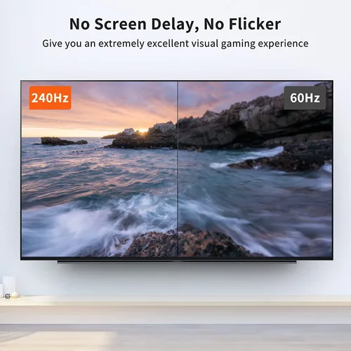 Vista 4 de CableCreation Cable DisplayPort 8K 1.4, cable DP de 10 pies (8K @60Hz, 4K @144Hz, 1080P @240Hz) HBR3 compatible con 32.4 Gbps, HDCP 2.2, HDR10 Marrón