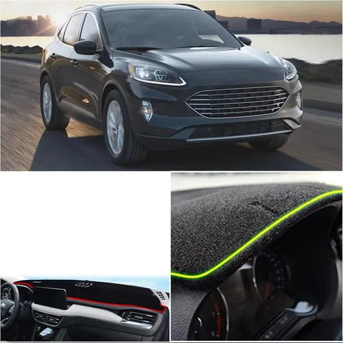 Vista 5 de Cubierta de Alfombrilla para Tablero Personalizada Consola Central Interior Compatible con Ford Escape Titanium SUV 2020 2021 2022 Cubiertas