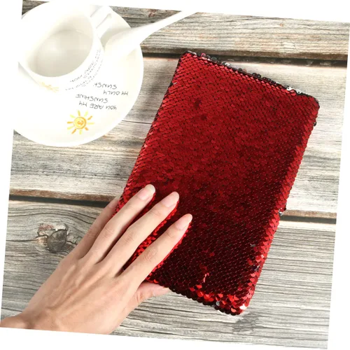Vista 8 de Ciieeo Chic Reversible Sequin Journal Sequin Notepad Stationery Notebook Fashion Planner