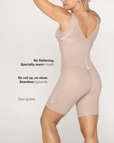 Vista 5 de Leonisa Body moldeador completo sin costuras de busto abierto - Body con control de abdomen para mujer