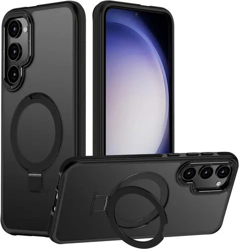 Vista 30 de Funda para Samsung Galaxy S24 Plus, soporte de anillo magnético ajustable [compatible con Magsafe], [protección a prueba de golpes de grado militar]
