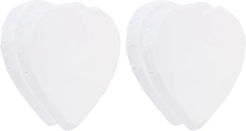 Vista 7 de PATIKIL Paquete de 4 paneles de madera con forma de corazón de 8 x 8 pulgadas, paneles de arte en blanco estirados para pintura acrílica, óleo
