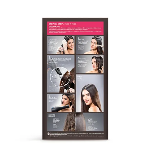 Vista 3 de Kativa Anti-Frizz Xtreme Care, tratamiento alisador de uso doméstico con queratina y cupuaçu, reconstruye el cabello dañado y alisa las ondas