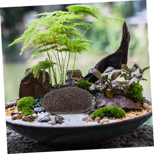 Vista 5 de Ocultador de llaves de roca falsa para exteriores, caja de almacenamiento de llaves de piedra decorativa para jardín, porche, patio, doble propósito