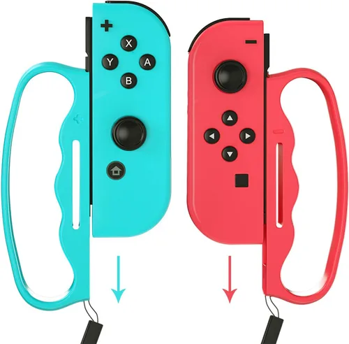 Vista 10 de ECHZOVE Grip for Switch Fitness Boxing, Handle for Nintendo Switch Boxing - 2 Packs (Black)