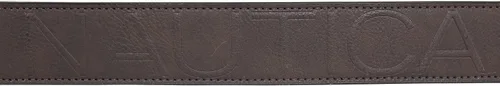 Vista 4 de Nautica Men's Casual Padded Leather Belt with Signature Ornament