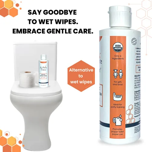 Vista 7 de La Petite Creme French Premium Liniment Loción limpiadora para niños (8 onzas) - Solución de entrenamiento para ir al baño - Limpiador e hidratante