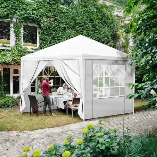 Vista 20 de Carpa para exteriores, carpa de fiesta de boda, refugio de campamento, refugio instantáneo comercial, tienda de campaña impermeable con paredes