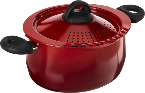 Vista 10 de Bialetti- 7265 Oval 5.5 cuarto de pasta olla con tapa de colador, antiadherente, 1, negro