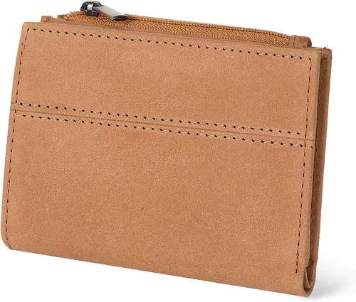 Vista 12 de Billetera Oak Leathers para mujer de piel de grano completo - Pequeña con protección RFID, monedero para monedas, tarjetero de crédito y DNI