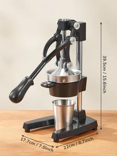 Vista 9 de 500W Centrifugal Juicer + Cast Iron Hand Press Juicer, 2-in-1 Fruit & Vegetable Juice Extractor Set, Heavy-Duty Manual Citrus Juicer & Electric