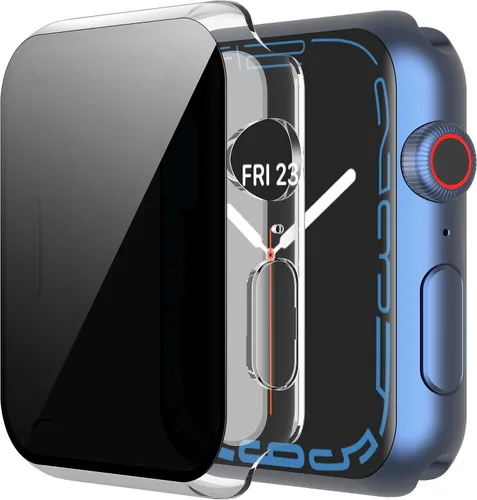 Vista 13 de Misxi - Juego de 2 fundas de PC con protección de privacidad para Apple Watch SE 3 (2025) SE 2 Series 6 Series 5 Series 4 de 40mm, cubierta delgada