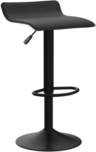 Vista 5 de Vogue Furniture Direct - Juego de 2 taburetes de bar ajustables, taburetes de bar giratorios de cuero sintético con elevación, silla de bar sin