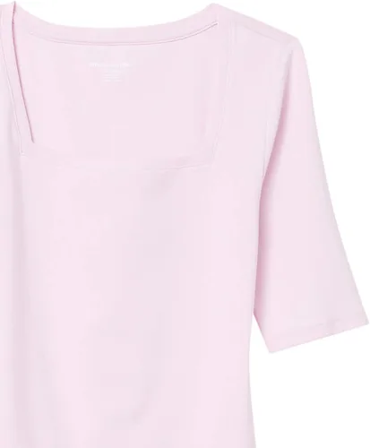 Vista 83 de Amazon Essentials - Camiseta de manga corta y cuello cuadrado para mujer