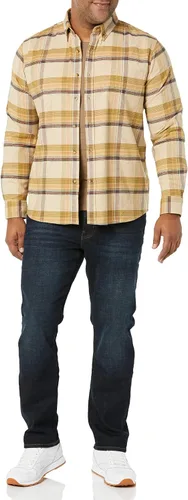 Vista 3 de Goodthreads Camisa Oxford elástica de manga larga ajustada para hombre con bolsillo