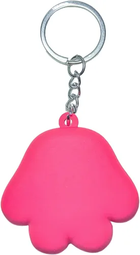 Vista 2 de Llavero de gato de San Valentín, regalo para mujeres y niñas, amantes de los gatos, llavero de mascotas, llavero con estampado de pata de gato