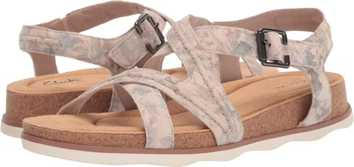 Vista 7 de Clarks Sandalias planas Brynn Ave para mujer, Beige