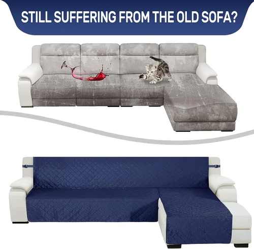 Vista 5 de HDCAXKJ Fundas de sofá modular para perros, 3 piezas resistentes al agua, en forma de L, juego de fundas modulares aptas para mascotas, protector