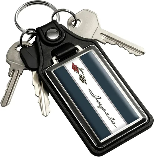 Vista 42 de Brotherhood Car Key Chain for Impala - Classic Models Keychain for Men and Oro olímpico - Guión de 1969