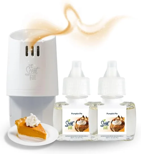 Vista 31 de Scent Fill Ambientador enchufable de sidra de manzana, repuestos de aceite perfumado, 2 recambios + difusor