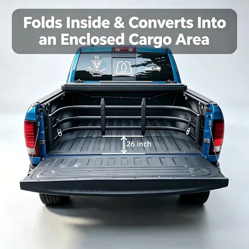 Vista 3 de Extensor de caja de camión para Ford Ranger, Maverick, Chevy Colorado, GMC Canyon, camionetas Nissan Frontier, extensión de cama de 24 pulgadas
