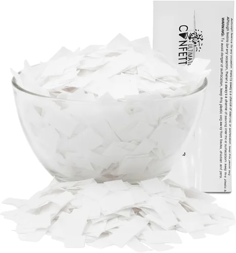 Vista 15 de Ultimate Confetti, Confeti Biodegradable Azul Bebé - Confeti de Papel de Seda Rectangular Revoloteante para Uso en Cañones y Lanzadores – Confeti