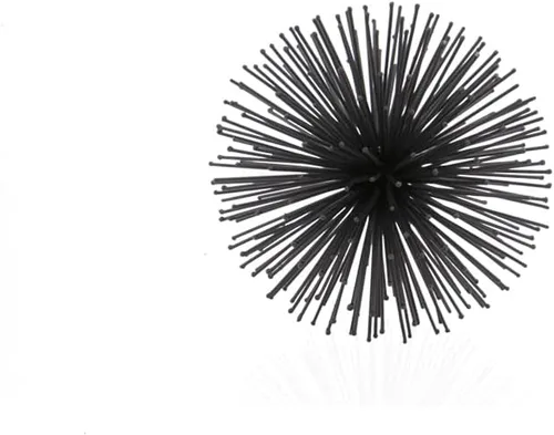 Vista 22 de Modern Day Accents 5387 Erizo Urchin XS Esfera Negra Juego de 2, 4 pulgadas de D