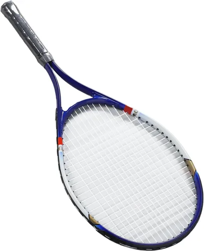 Vista 7 de Raqueta de tenis, equipo de tenis de 27 pulgadas de aleación de aluminio de nailon recreativo raqueta de tenis con bolsa de raqueta