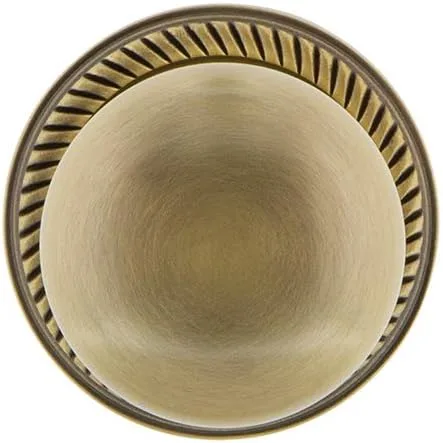 Vista 4 de Nostalgic Roseta de cuerda de almacén con pomo New York, Mortaja - 2.25", latón antiguo