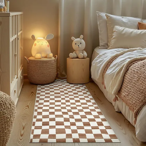 Vista 39 de jinchan Alfombra a rayas de 2 x 3 para entrada, alfombra de cocina, tapete pequeño, antideslizante, ligero, de bajo perfil, decoración para entrada