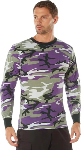 Vista 2 de Rothco Mens Long Sleeve Color Camo T-Shirt