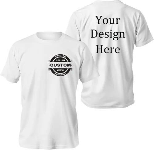 Vista 20 de Camisetas personalizadas Diseña las tuyas propias para hombres y mujeres Camisetas personalizadas Añade tu logo/foto/texto Camisetas personalizadas