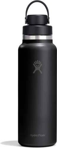 Vista 60 de Hydro Flask Botella de agua – Acero inoxidable aislado – Tapa de boca ancha para chug, antiderrames, a prueba de fugas en rocío de 40 onzas Dew