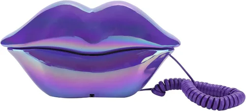 Vista 11 de Zunate Teléfono decorativo del labio, teléfono fijo de escritorio para la oficina en casa, estilo europeo creativo
