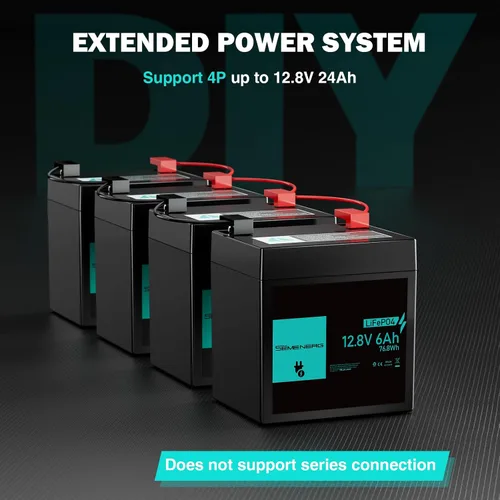 Vista 7 de Batería de litio de 12 V 6 Ah, más de 3000 ciclos LiFePO4 BMS integrado de 10 A, ciclo profundo de 6 Ah, ideal para suministro de iluminación