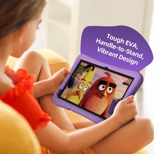 Vista 8 de plimpton Tablet infantil mejorada 2026, tableta Android 15 de 10 pulgadas para niños con funda incluida, Octa-Core, Google Kids Space, control