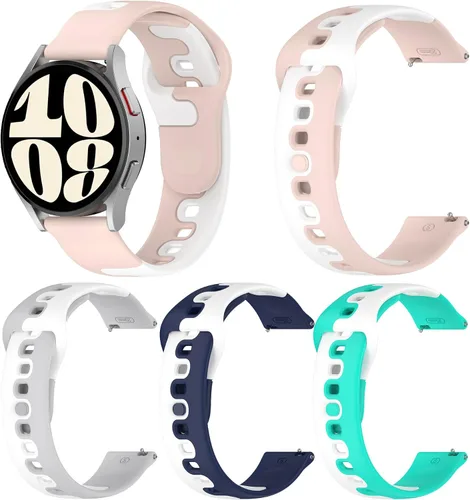 Vista 7 de BabyValley Bandas suaves compatibles con Huawei Watch GT3 de 1.654 pulgadas/Watch GT2 de 1.654 pulgadas, 0.787 pulgadas, correa deportiva ajustable