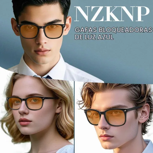 Vista 6 de NZKNP Blue Light Glasses for Woman Men,Blue Light Blocking Glasses,Clear Glasses